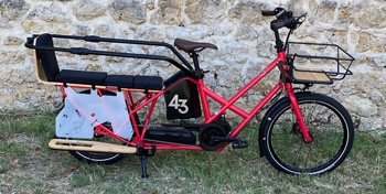 cycle, cycles et nature : magasin de vente et de reparation de velo a bordeaux, Vélo cargo longtail - Vélo 43, le vélo électrique familial